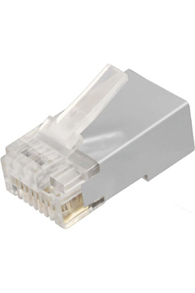 POWERTECH Βύσμα RJ-45 αρσενικό Cat 6a 8p8cs 50 τεμάχια Ασημί (CAB-N321)