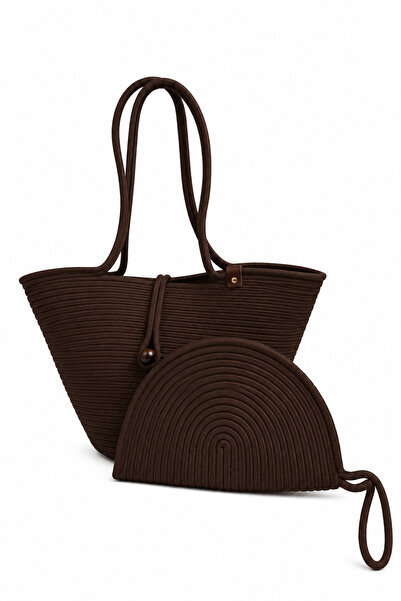 MaVaux Rio Havana torba za rame + Moss clutch set od 2 delova, ženska slamnat...