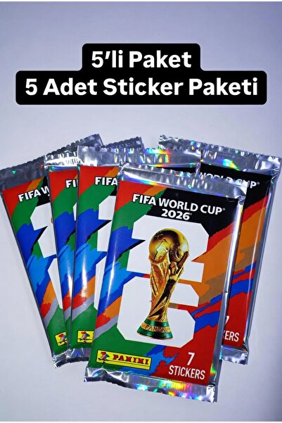 Panini FIFA World Cup 2026 Resmi Sticker Paketi – 5 Paket