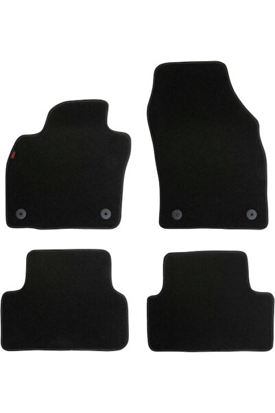 Lampa Σετ Πατάκια Εμπρός και Πίσω 4 τεμαχίων για Volkswagen T-Cross Μαύρο Κωδ...