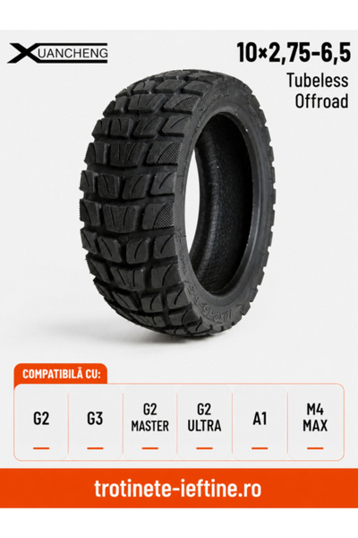 Xuancheng Anvelopă offroad 10 x 2.75 fără cameră pentru trotinete electrice