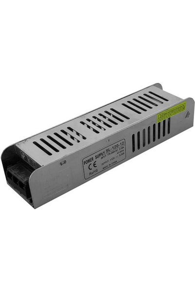 Avide ABLSPS12V-120W-IP20-S Τροφοδοτικό LED IP20 Ισχύος 120W με Τάση Εξόδου 12V