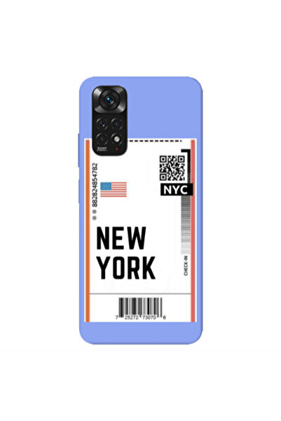 Other Xiaomi Redmi Note 11 4G New York NYC Light Purple Colored Silicone TPU ...