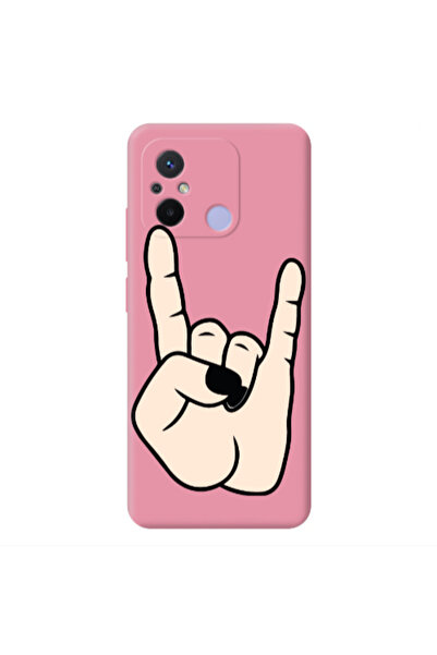 Other Xiaomi Redmi 12C Rock Pink Colored Silicone TPU Θήκη