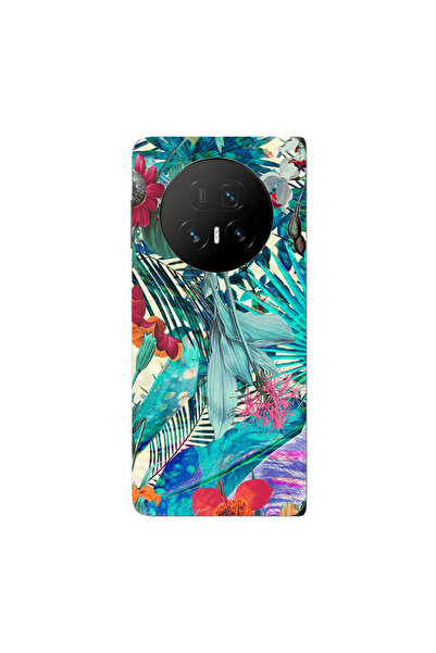 Other Honor Magic V5 Blue laves tropical Transparent Silicone TPU Θήκη