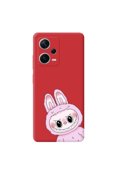 Other Xiaomi Poco X5 Labubu 6 Red Colored Silicone TPU Θήκη
