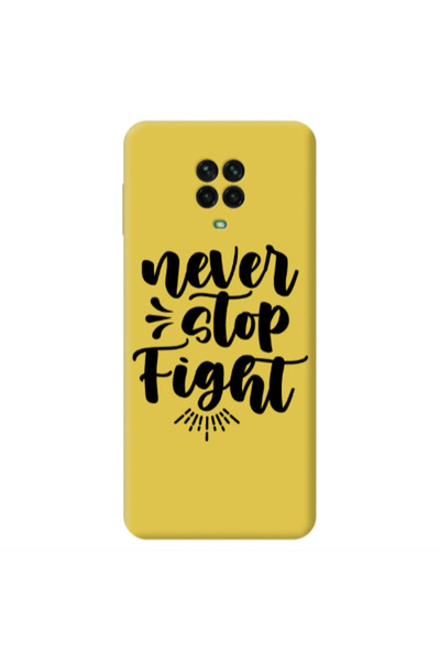 Other Xiaomi Redmi Note 9 Pro Never stop fight Yellow Colored Silicone TPU Θήκη