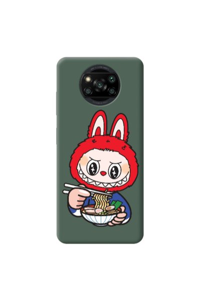 Other Xiaomi Poco X3 Pro Labubu 1 Dark Green Colored Silicone TPU Θήκη