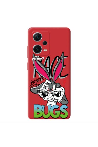 Other Xiaomi Poco X5 No Patience Red Colored Silicone TPU Θήκη