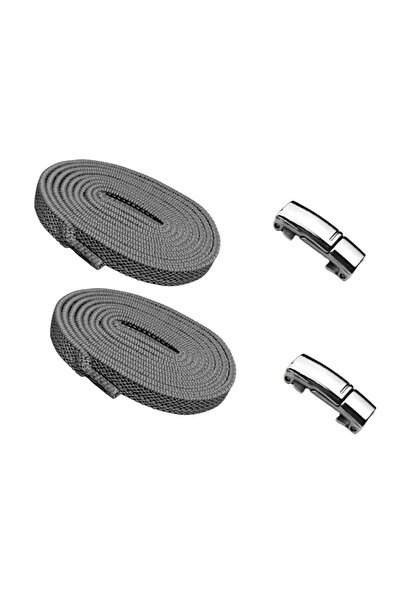Mawrond Magnetic, Stainless Metal, Elastic, Practical Shoelaces, 1 Pair
