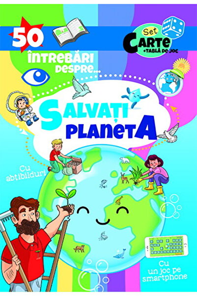 Editura Prestige 50 Intrebari despre ... Salvati Planeta ( cu abtibilduri)