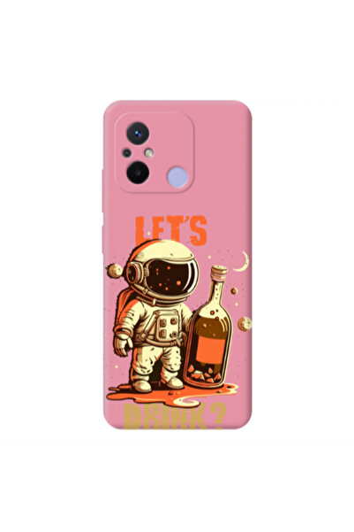 Other Xiaomi Redmi 12C Lets drink Pink Colored Silicone TPU Θήκη
