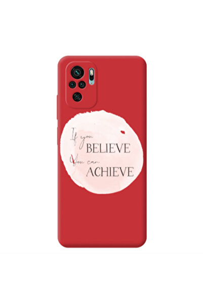 Other Xiaomi Redmi Note 10S If You Believe Red Colored Silicone TPU Θήκη