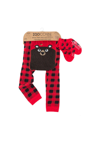 Zoocchini Σετ Παντελονιού και Καλτσών με Αντιολισθητική Λαβή – Μπόσλεϊ η Αρκο...