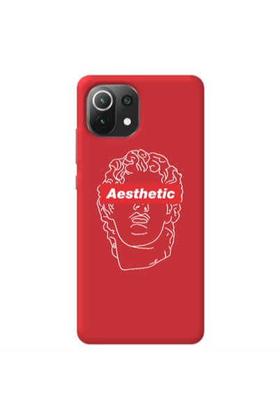 Other Xiaomi Mi 11 Lite Aesthetic Red Colored Silicone TPU Θήκη
