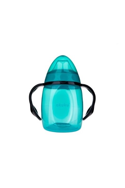 Akuku Εκπαιδευτικό Ποτήρι 280 ml με Λαβές, (Τυρκουάζ/Ροζ) - ΡΟΖ - Τυρκουάζ