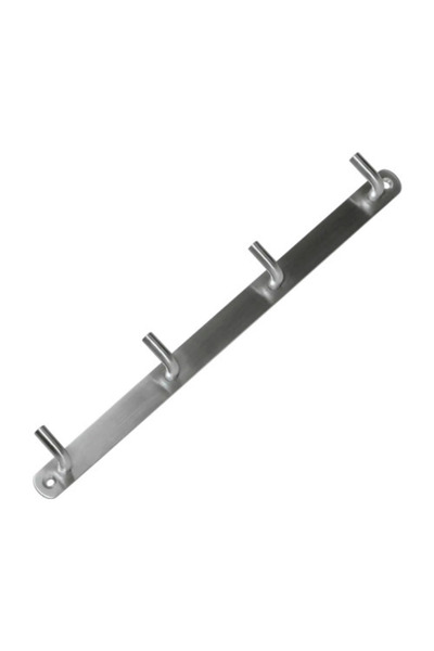 OEM Cuier pentru mobilă 4 cârlige 20x310x30mm, oțel inox