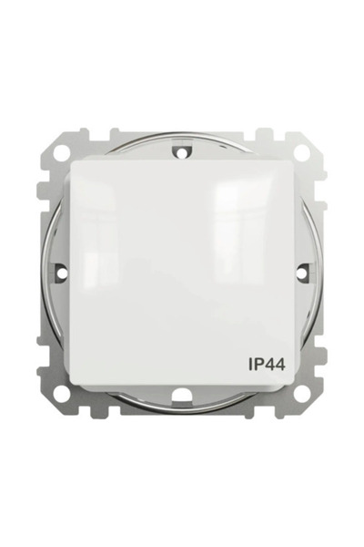 OEM Întrerupător simplu Schneider Sedna Design, protecție la umiditate IP44, alb