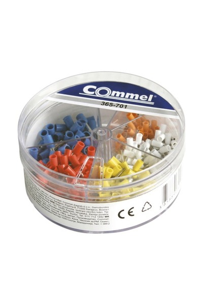OEM Set pini terminali izolați Commel 0,5-2,5 mm², pentru conductor lițat, 40...