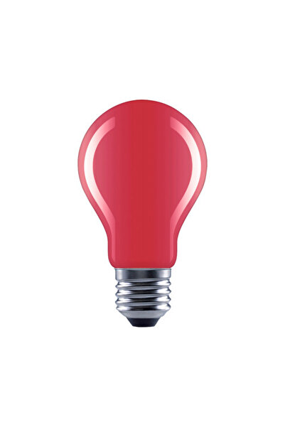 OEM Bec roșu LED Flair E27 4W, glob A60, durată viață 15.000 h