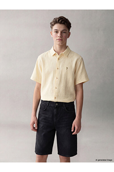 LC Waikiki Esvab • Modern & Distinctive Short-Sleeved Embroidered Boys' Musli...