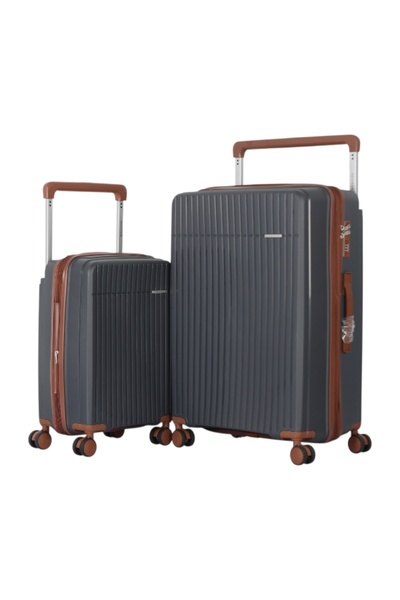 AVIATOR Brand 2-Piece Travel Luggage Set - 28 + 20 Inch - Durable Polypropyle...