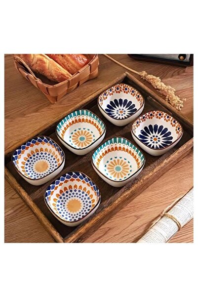 Homestar 6.8 Oz Heat-Resistant Ceramic Bowl Set of 6 - Exquisite, Compact, Mi...
