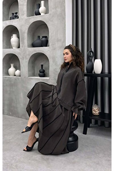 Cardella Vanessa Premium Tnsl Fabric Skirt Suit - Elegant Piping Detailed Sui...