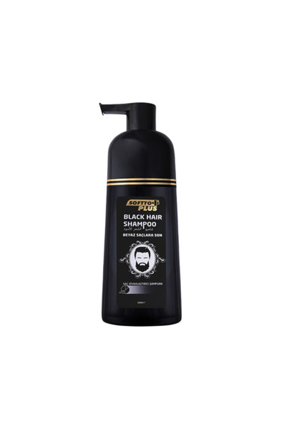 soffto plus SOFTTO+ ΧΡΩΜΟΣΑΜΠΟΥΑΝ ΜΑΥΡΟ 350 ML