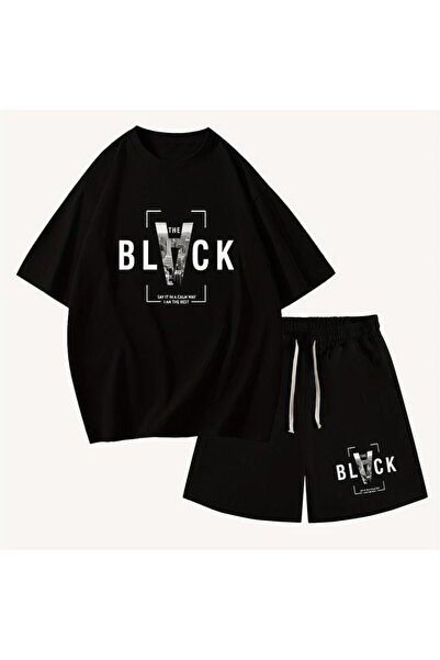 Eritqaa Unisex Oversize Shorts Set Short Sleeve T-Shirt Comfortable Fit Summe...
