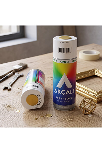 Akçalı PERMOLİT 400 ML ALTIN YALDIZ SPREY BOYA 310 3'LÜ PAKET