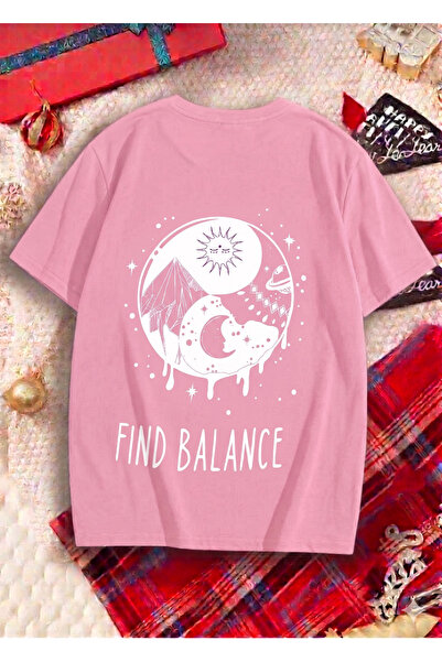 UNCİA OUTDOORS Women's Men's Unisex Nut Print Oversized Crew Neck T-Shirt