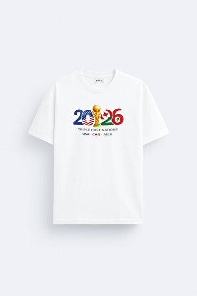 cesita 2026 World Cup World Cup Countries Printed Cotton White T-Shirt T-Shirt