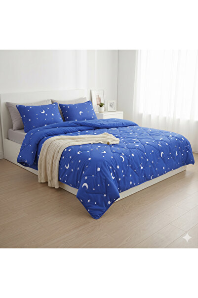 NufJoy Set Premium Pilota Matlasata dubla 200x215 cm + 2 Perne Matlasate 50x70 cm,, umplutura 200 g/mp, tesatura Microfibra Soft-Touch