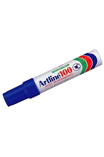 artline Μαρκαδόρος Αρ. 100 Γιάιντ Ανεξίτηλος Μπλε με Φαρδύ Επίπεδο Μύτη (04-1...