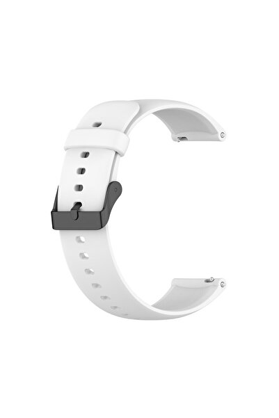 BEST ACCESSORIES Curea de smartwatch din silicon alb de 22 mm pentru Huawei W...