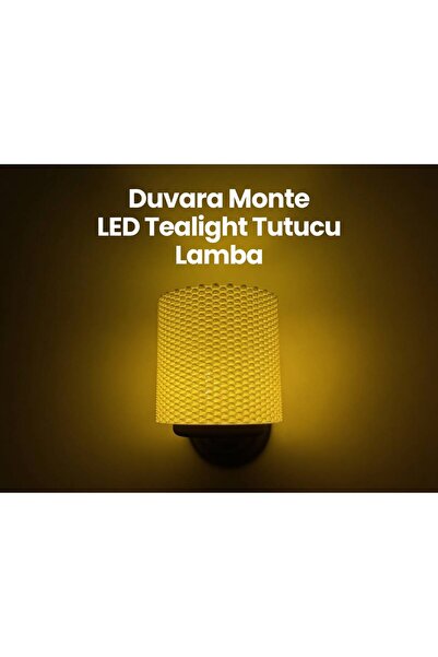 moto print Duvar Lambası - Pilli Modern Dekoratif Aydınlatma (Başlık Seçenekli)