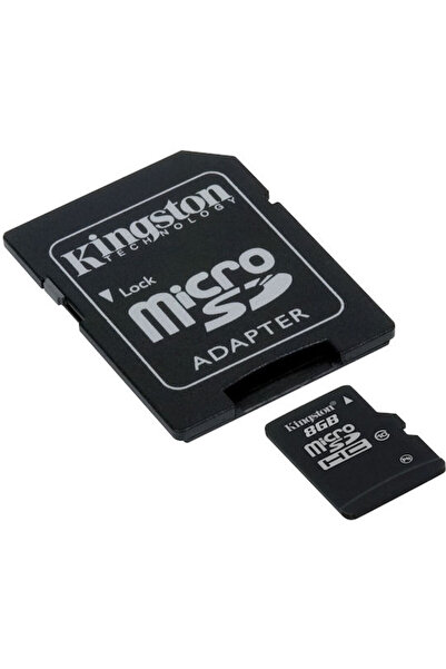 Kingston microSDHC 8GB Κλάση 10 Υψηλής Ταχύτητας με Αντάπτορα
