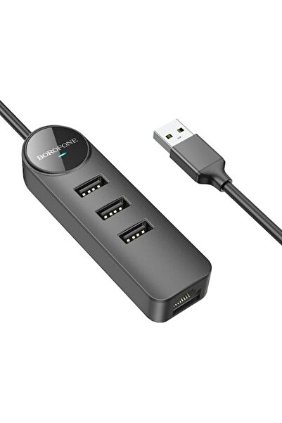 Borofone Μετατροπέας USB-A Αρσενικό σε Ethernet / USB-A Θηλυκό 1 Τεμάχιο