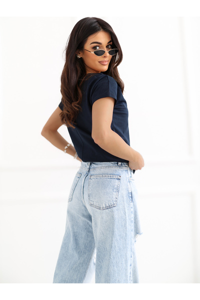 Factory Price Tricou Dama Bleumarin