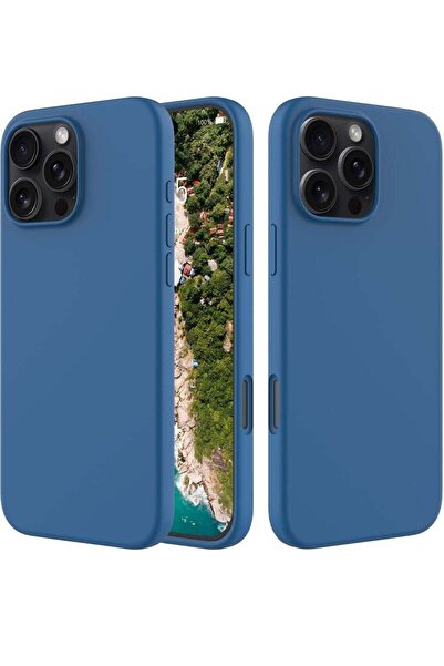 ELTRAZONE iPhone 16 Pro Max Slim Fit Matte Blue TPU Case – Soft, Flexible Sil...