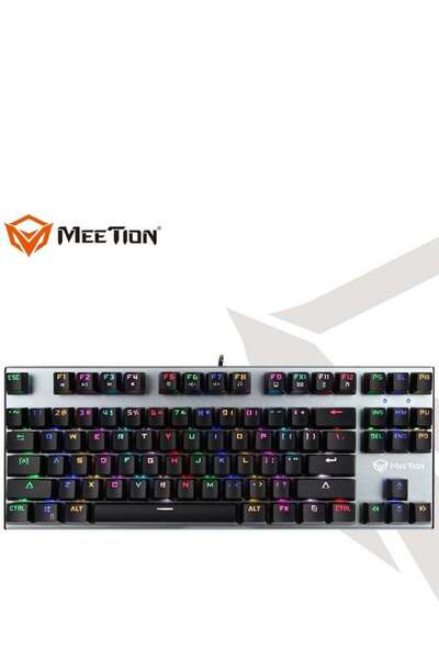 MeeTion MK04 TKL Mechanical Gaming Keyboard – RGB Backlit, Blue Switches, Ful...