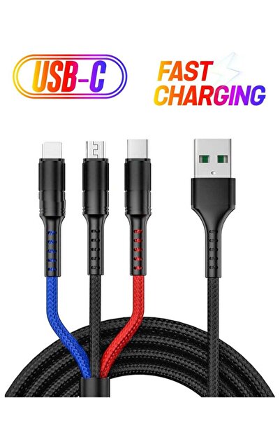 ELTRAZONE 3 in 1 Multi 5A original fast charging 1.2m cable, CE, FCC, ROSH Ce...