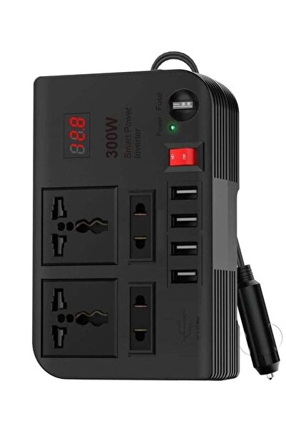 ELTRAZONE مقبس تمديد طاقة السيارة سبارك 3 – محول طاقة 300 واط مع واجهات USB 3...
