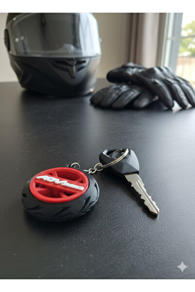 Ümraniye3d Honda Adv 350 Logo Custom Design Tire Detailed Motorcycle Keychain