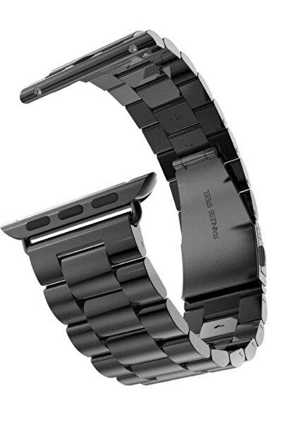 ELTRAZONE Stainless Steel Watch Band Chain Strap – Black, Compatible with 42/...