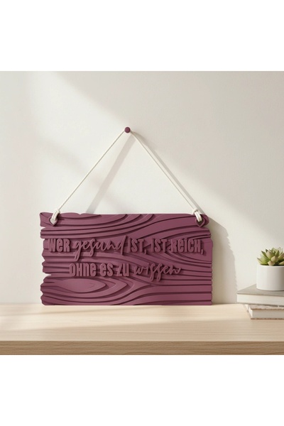 OEM Placă Decorativă de Perete cu Mesaj Inspirațional, Design Rustic