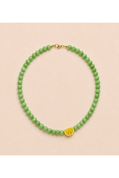 Elvia Atelier Murano Limon Cam kolye