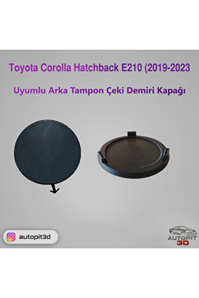 AutoPit 3D Toyota Corolla Hatchback E210 (2019-2023) Uyumlu Arka Tampon Çeki ...