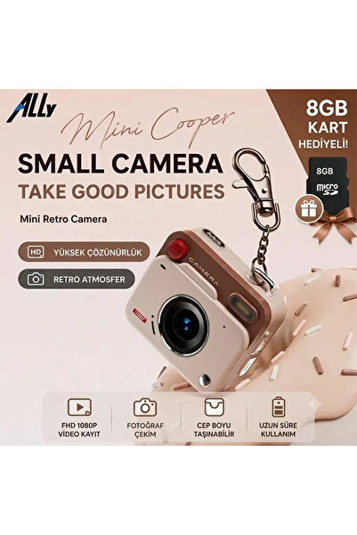 Generic Brand كاميرا ألي بيكس ميني ريترو فيديو رقمية للشبكة DVR 1080P HD-(5775)